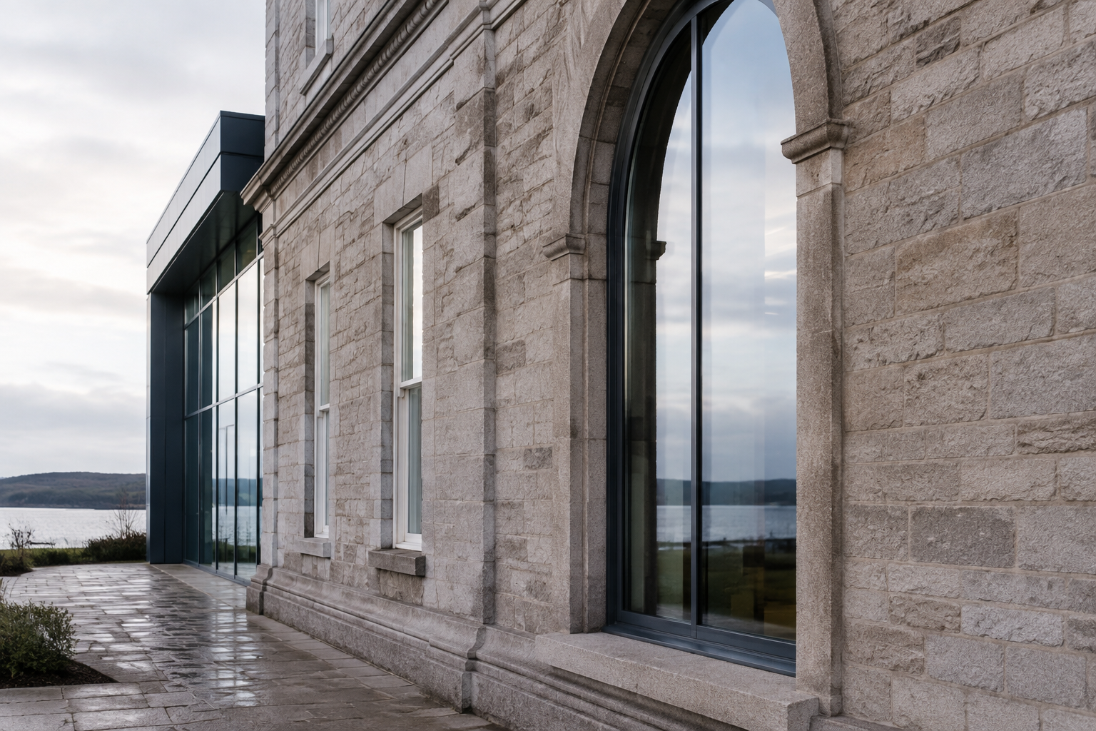 Irish stonework and contemporary glazing